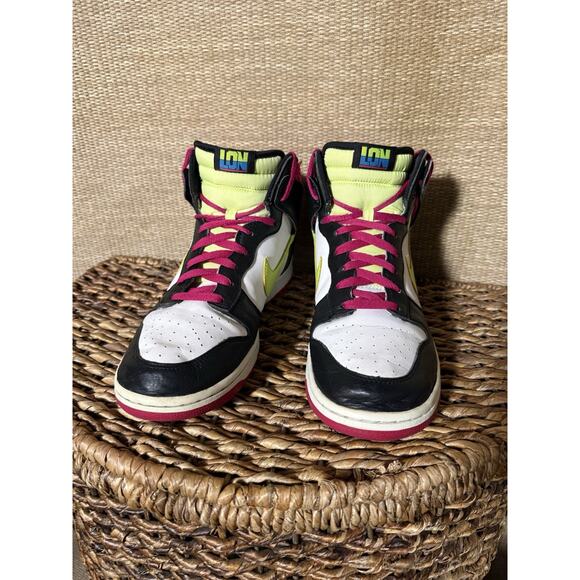 Nike Dunk High White Pink Black Size 10 main image 8